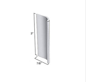 Pull, Mirror Door 3 X 7/8 Inch - Polished Chrome - 27047